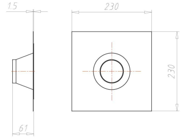 Kaiser Rohrmanschette D:75-90mm  9089-53 