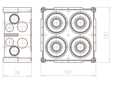 Kaiser Einlasskasten 2x2         9902.24 