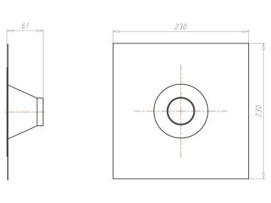 Kaiser Rohrmanschette D:50-75mm  9089-52 