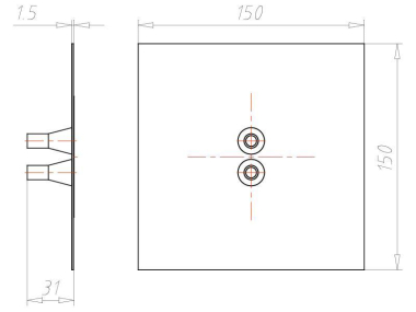 KAIS Doppel-Leitungsmanschette D 9089-47 