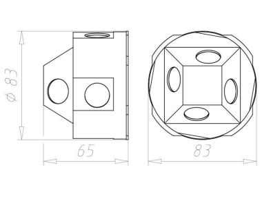 KAIS Hohlwandgerätedose Schweiz  9098-77 