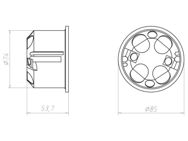 KAIS Hohlwandgerätedose CEE      9075-77 