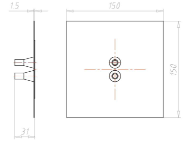 KAIS Doppel-Leitungsmanschette D 9079-47 