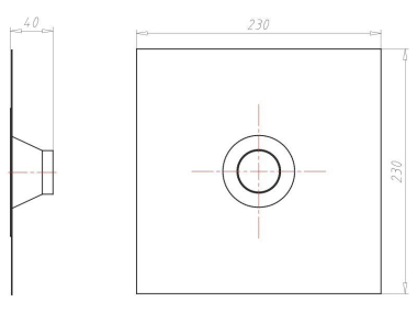 Kaiser Rohrmanschette D:42-55mm  9079-51 