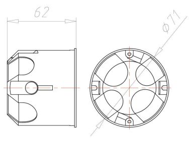 Kaiser Hohlwand Rohr-Geräte-     9266-77 