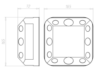 KAIS HW Universaleinbaugehäuse   9196-22 