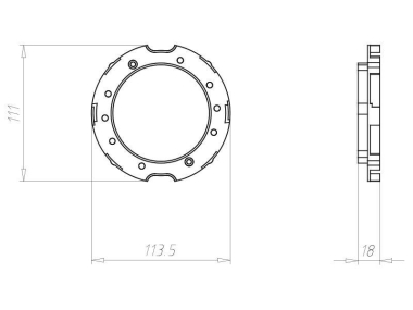 KAIS Frontring 82mm              9300-43 