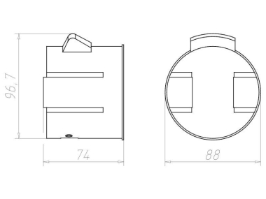 Kaiser Einbaugehäuse ThermoX LED 9320-20 