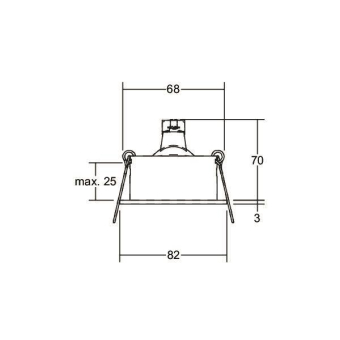 BRUM NV-Einbaustrahler           0063.62 