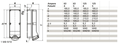 Bals Wandsteckdose GT abgesichert  15007 