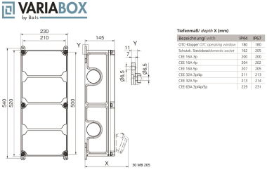 Bals Steckdosen-Kombination        89117 