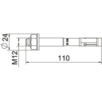 OBO BZ3 12x110/0-35 Bolzenanker BZ3 