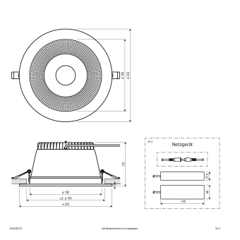 EVN LED Deckeneinbau -rund -  ED54350125 