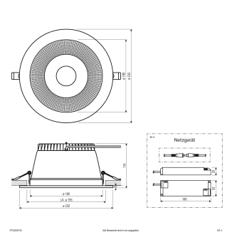 EVN LED Deckeneinbau -rund -  ET54350125 