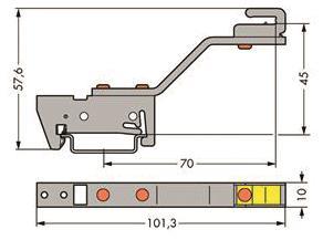 WAGO 790-301 Sammelschienenhalter,für 