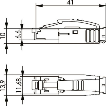 TG STX IP20 RJ45-Stecker     J80026A0001 