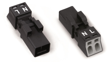 WAGO 890-212 Stecker,2-polig,schwarz 