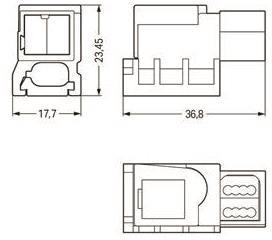 WAGO 893-121 Einspeisemodul,für 