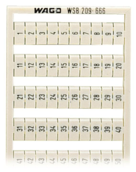 WAGO 209-666 WSB-Beschriftungskarte, als 
