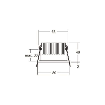 Brumberg LED-Einbaudownlight  12650183DW 