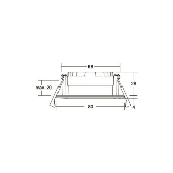 Brumberg LED-Einbaustrahler   12647153DW 