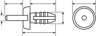 Hellermann HTWD-R4-PA6-BU(1000) Spreiz- 