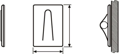 Hellermann SAC1-ST-WH(100) Klebesockel 