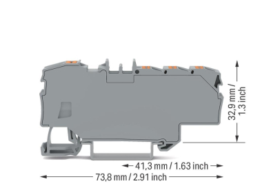 WAGO 2206-8031 Verteilerklemme,mit 