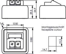 TG Modul-Aufnahme AP 80x80   H02000A0092 