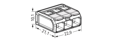 WAGO 221-683 COMPACT-Verbindungsklemme, 