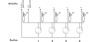 WAGO 757-343 M8-Sensor-/ 