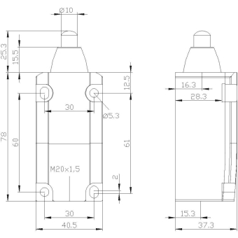 Siemens 3SE51120CC02 SIRIUS Pos.Schalter 