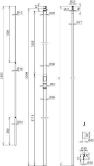 Dehn  HVI P 27 L6M SR5000 FS2500 GFK V2A 
