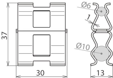 Dehn 308130 DC BK 6 DC BK 6 RD10 STBLANK 