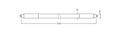 Ledvance LED TUBE T5 AC HO24 P 549 mm 