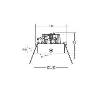 BRUM LED-Einbaustrahler 230V 6W 38148223 