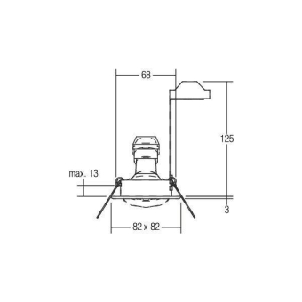 BRUM HV-Einbaustr. GU10 max.    36305070 
