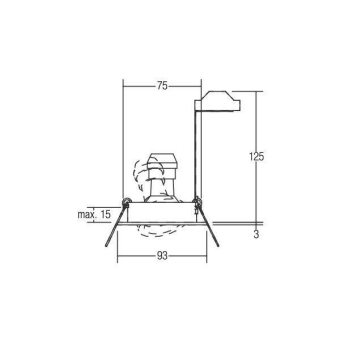 BRUM HV-Einbaust. GU10 max.     36309250 