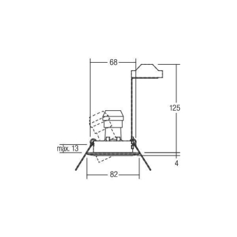 BRUM HV-Einbaustr. GU10 max.    36303030 