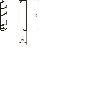Hager Sockelleistenkanal-      SLH200801 