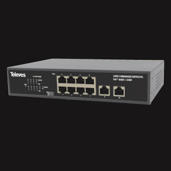 Televes Ethernet Switch L2  SWUM1000POE+ 