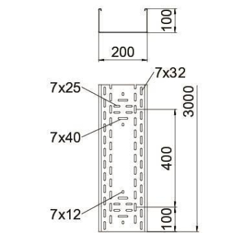 OBO BKRS 1020 FS Kabelrinne BKRS 