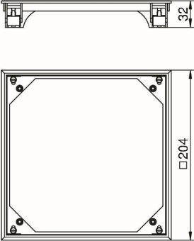 OBO BAU E 7011 Bodenbelag-Anlegerahmen f 