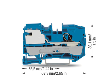 WAGO 2010-7114 1-Leiter-N-Trennklemme,10 