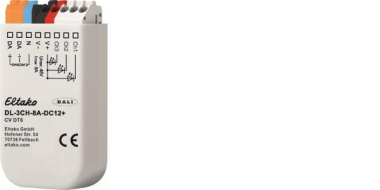 Eltako DALI LED-Dimmer   DL-3CH-8A-DC12+ 