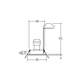 BRUM HV-Einbaustr. GU10 max.    36180070 