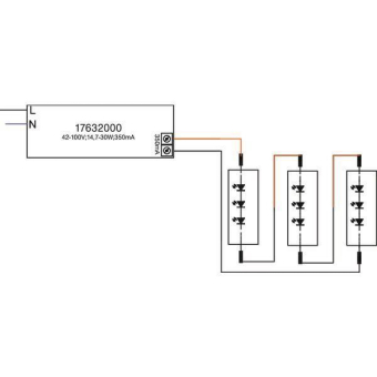 BRUM LED-Konverter 350mA max.   17632000 