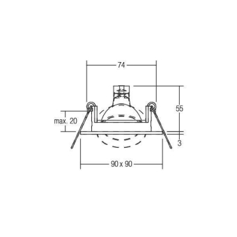 BRUM NV-Einbaustrahler          20355070 
