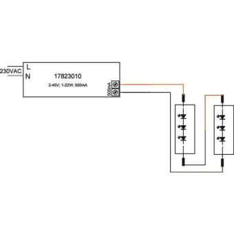 BRUM LED-Konverter 500mA 1-22W, 17823010 