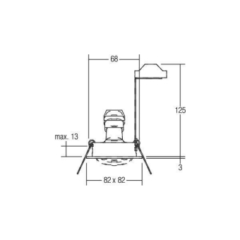 BRUM HV-Einbaustr. GU10 max.    36188250 